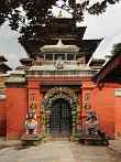 1BE2-0500; 3535 x 4715 pix; Asia, Nepal, Kathmandu, Durbar Square, Lion Gate, Taleju Temple