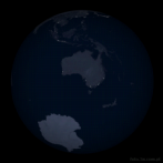 9512-4460; 4500 x 4500 pix; Ziemia, kosmos, Australia, noc